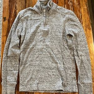 J. Crew Men's Light Gray Zip-Up Sweater